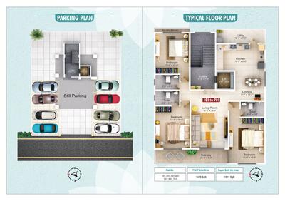 Image of 1911 Sq.ft 3 BHK Apartment / Flat for sale in Narendra Nagar Extension, Nagpur for Rs. 11500000