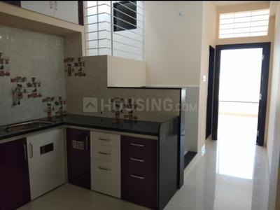 Kitchen Image of 750 Sq.ft 1 BHK Builder Floor for rent in Tilak Nagar Indore for Rs. 14000