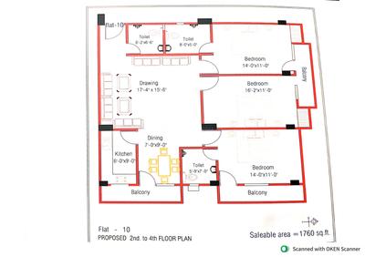 Image of 1019 Sq.ft 2 BHK Apartment / Flat for sale in Kanchanpur, Varanasi for Rs. 8000000