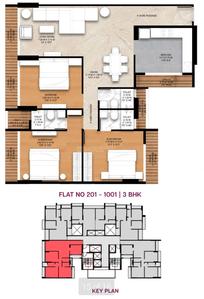 Image of 2000 Sq.ft 3 BHK Apartment / Flat for sale in Swastik Emerald Horizons, Belapur CBD, Navi Mumbai for Rs. 28000000
