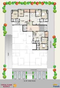 Image of 1530 Sq.ft 2 BHK Apartment / Flat for sale in Paarijat Pransh, Sargasan, Gandhinagar for Rs. 6120000