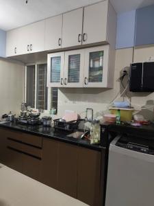 Kitchen Image of 650 Sq.ft 2 BHK Apartment / Flat for rent in JKG Purvarang, Wagholi Pune for Rs. 23000