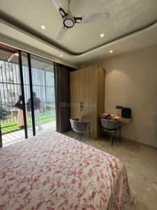 Bedroom Image of 1300 Sq.ft 1 BHK Builder Floor for rent in Sector 55 Gurgaon for Rs. 42000