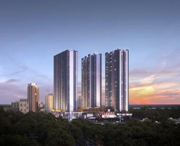 Image of 750 Sq.ft 2 BHK Apartment / Flat for sale in Squarefeet Avatara Phase 1, Kasarvadavali, Thane for Rs. 8900000