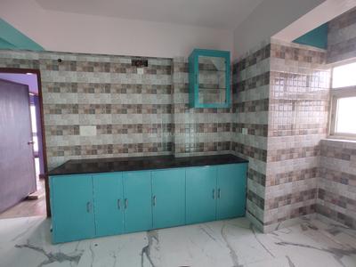 Kitchen Image of 1200 Sq.ft 3 BHK Apartment / Flat for rent in Rajwada Altitude Block 1, Saha Para Kolkata for Rs. 35000