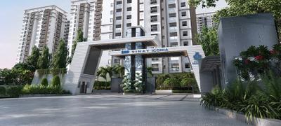 Image of 1890 Sq.ft 3 BHK Apartment / Flat for sale in SMR Vinay Iconia Phase II Block 1A Block 1B, Kondapur, Hyderabad for Rs. 17670000