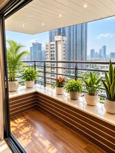 Balcony Image of 1095 Sq.ft 2 BHK Apartment / Flat for sale in Evershine Cosmic, Andheri West Mumbai for Rs. 35000000