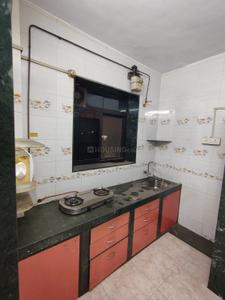 Kitchen Image of 510 Sq.ft 1 BHK Apartment / Flat for rent in Airoli Navi Mumbai for Rs. 24000