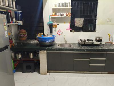 Kitchen Image of 945 Sq.ft 1 BHK Apartment / Flat for sale in Parshwanath Om Residency, Adalaj Gandhinagar for Rs. 3400000