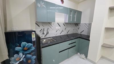 Kitchen Image of 630 Sq.ft 1 BHK Apartment / Flat for rent in Karolan Ka Barh Jaipur for Rs. 20000