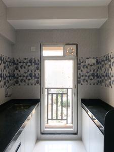 Kitchen Image of 450 Sq.ft 1 BHK Apartment / Flat for rent in Raunak Bliss, Kasarvadavali Thane for Rs. 26000