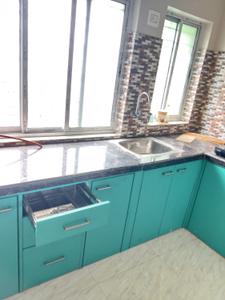 Kitchen Image of 850 Sq.ft 2 BHK Apartment / Flat for rent in Paschim Putiary Kolkata for Rs. 22000