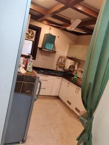 Kitchen Image of 1080 Sq.ft 3 BHK Builder Floor for rent in Arjun Nagar New Delhi for Rs. 75000