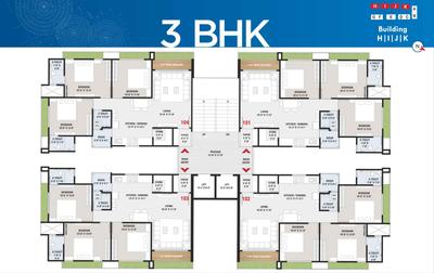 Image of 1730 Sq.ft 3 BHK Apartment / Flat for sale in Adajan, Surat for Rs. 5800000