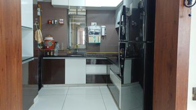 Kitchen Image of 1730 Sq.ft 3 BHK Apartment / Flat for sale in B Anand Sapphire, Gota Ahmedabad for Rs. 13000000