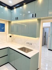 Kitchen Image of 600 Sq.ft 1 BHK Apartment / Flat for sale in Utthaan Homes Utthaan Home 1, Indirapuram Ghaziabad for Rs. 4500000