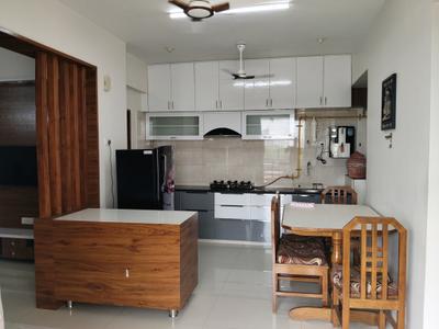Kitchen Image of 3788 Sq.ft 3 BHK Apartment / Flat for rent in Raysan Gandhinagar for Rs. 38000