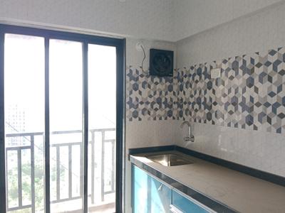 Kitchen Image of 650 Sq.ft 1 BHK Apartment / Flat for sale in Rajaram Sukur Enclave, Kasarvadavali Thane for Rs. 6000000