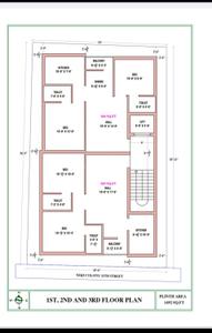 Floor Plan Image of 816 Sq.ft 2 BHK Apartment / Flat for sale in Nanganallur Chennai for Rs. 8568000