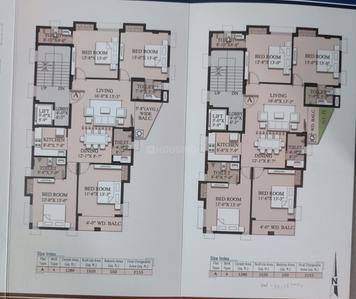 Image of 2255 Sq.ft 4 BHK Apartment / Flat for sale in Gariahat, Kolkata for Rs. 30600000