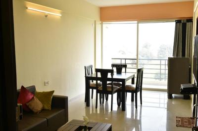 Hall Image of 750 Sq.ft 1 BHK Apartment / Flat for rent in Dollar Eden Garden, Rau Indore for Rs. 14000