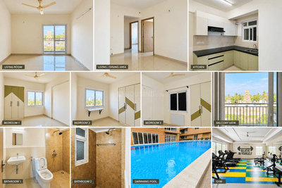 Image of 875 Sq.ft 2 BHK Apartment / Flat for sale in Sattva Ashraya, Lakshmisagara, Bengaluru for Rs. 7100000