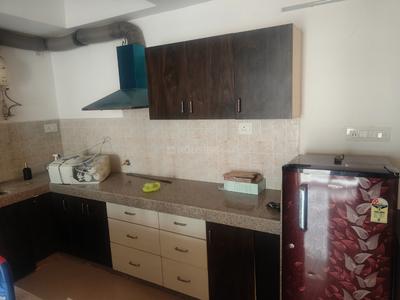 Kitchen Image of 925 Sq.ft 1.5 BHK Apartment / Flat for rent in Unique My Haveli, Ramchandpura Jaipur for Rs. 15500