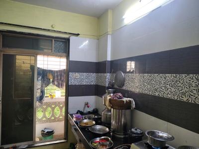 Kitchen Image of 490 Sq.ft 1 BHK Apartment / Flat for rent in Raunak Bliss, Kasarvadavali Thane for Rs. 18280