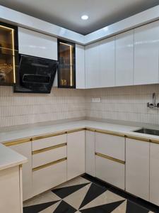 Kitchen Image of 900 Sq.ft 3 BHK Apartment / Flat for sale in Hans Builders Floor, Dwarka Mor New Delhi for Rs. 7500000