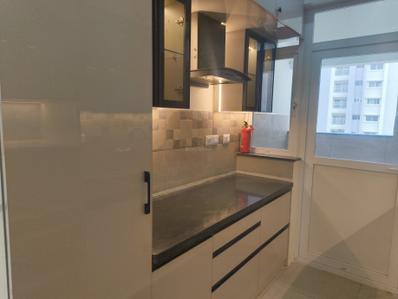 Kitchen Image of 940 Sq.ft 2 BHK Apartment / Flat for rent in Eden Park At The Prestige City, Sarjapur Bengaluru for Rs. 40000