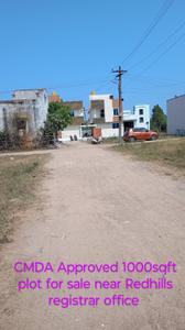 Image of 1002 Sq.ft Residential Plot / Land for sale in Red Hills, Chennai for Rs. 3000000