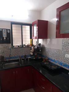 Kitchen Image of 650 Sq.ft 1 BHK Apartment / Flat for rent in Swaraj Vision, Punawale Pune for Rs. 20000