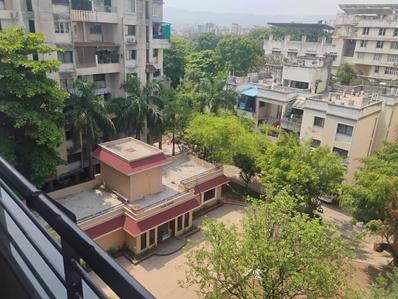 Balcony Image of 1000 Sq.ft 2 BHK Apartment / Flat for rent in Shashwat Tejolay Society, Warje Pune for Rs. 26500