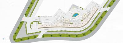 Floor Plan Image of 822 Sq.ft 1 BHK Apartment / Flat for sale in Kaavyaratna Reva, Gujarat International Finance Tec City Gandhinagar for Rs. 9400000