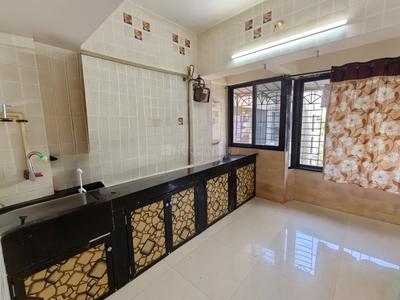 Kitchen Image of 540 Sq.ft 1 BHK Apartment / Flat for rent in Lok Upvan II, Thane West Thane for Rs. 27000