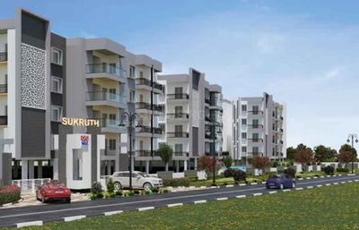 Image of 1240 Sq.ft 3 BHK Apartment / Flat for sale in DS Max Sukruth, Madivala, Bengaluru for Rs. 8000000