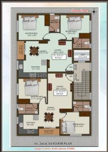 Image of 840 Sq.ft 2 BHK Apartment / Flat for sale in Perungudi, Chennai for Rs. 9820000