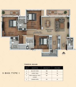 Image of 1775 Sq.ft 3 BHK Apartment / Flat for sale in ACE Ace Starlit, Sector 152, Noida for Rs. 28000000