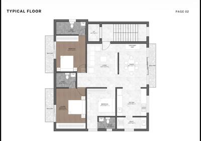 Image of 1550 Sq.ft 2 BHK Apartment / Flat for sale in Adyar, Chennai for Rs. 29899000