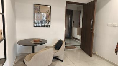 Living Room Image of 650 Sq.ft 1 BHK Apartment / Flat for rent in Siddhivinayak Habitats, Dadar West Mumbai for Rs. 85000