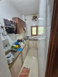 Kitchen Image of 540 Sq.ft 1 BHK Builder Floor for rent in Sector 17 Gurgaon for Rs. 23000