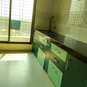 Kitchen Image of 1000 Sq.ft 2 BHK Apartment / Flat for rent in Sunshine Samriddhi Garden Wing C Gulmohar Wing D Deodhar, Bhandup West Mumbai for Rs. 55000