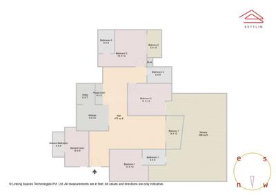 Image of 2249 Sq.ft 3 BHK Apartment / Flat for sale in Sattva Aqua Vista by Sattva Group, Gottigere, Bengaluru for Rs. 30600000