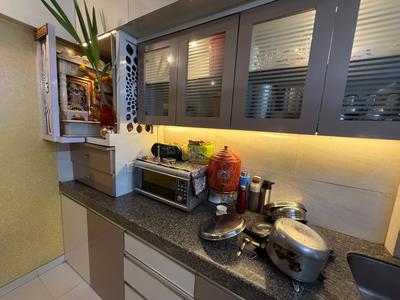 Kitchen Image of 600 Sq.ft 1 BHK Apartment / Flat for rent in Kasarvadavali Thane for Rs. 32000