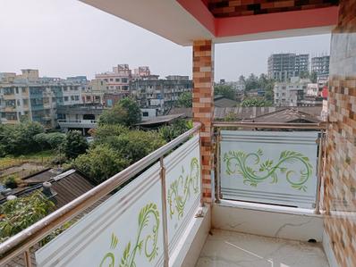 Balcony Image of 1250 Sq.ft 3 BHK Builder Floor for rent in Belghoria Kolkata for Rs. 16000