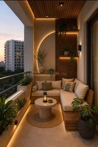 Balcony Image of 3600 Sq.ft 4 BHK Apartment / Flat for sale in South Bopal Ahmedabad for Rs. 25000000