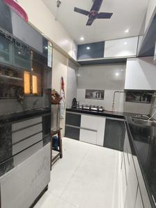 Kitchen Image of 850 Sq.ft 2 BHK Apartment / Flat for rent in Vedant Shree Gopinath Sublime, Kalwa Thane for Rs. 45000