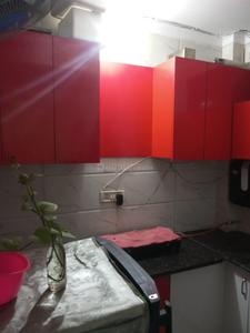 Kitchen Image of 550 Sq.ft 1 BHK Builder Floor for rent in Hari Nagar New Delhi for Rs. 15000