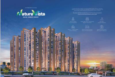 Image of 900 Sq.ft 2 BHK Apartment / Flat for sale in Saket Oyster Saket City, Kalyan East, Kalyan for Rs. 5000000