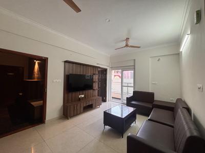 Hall Image of 650 Sq.ft 1 BHK Apartment / Flat for rent in Domlur Layout Bengaluru for Rs. 55000